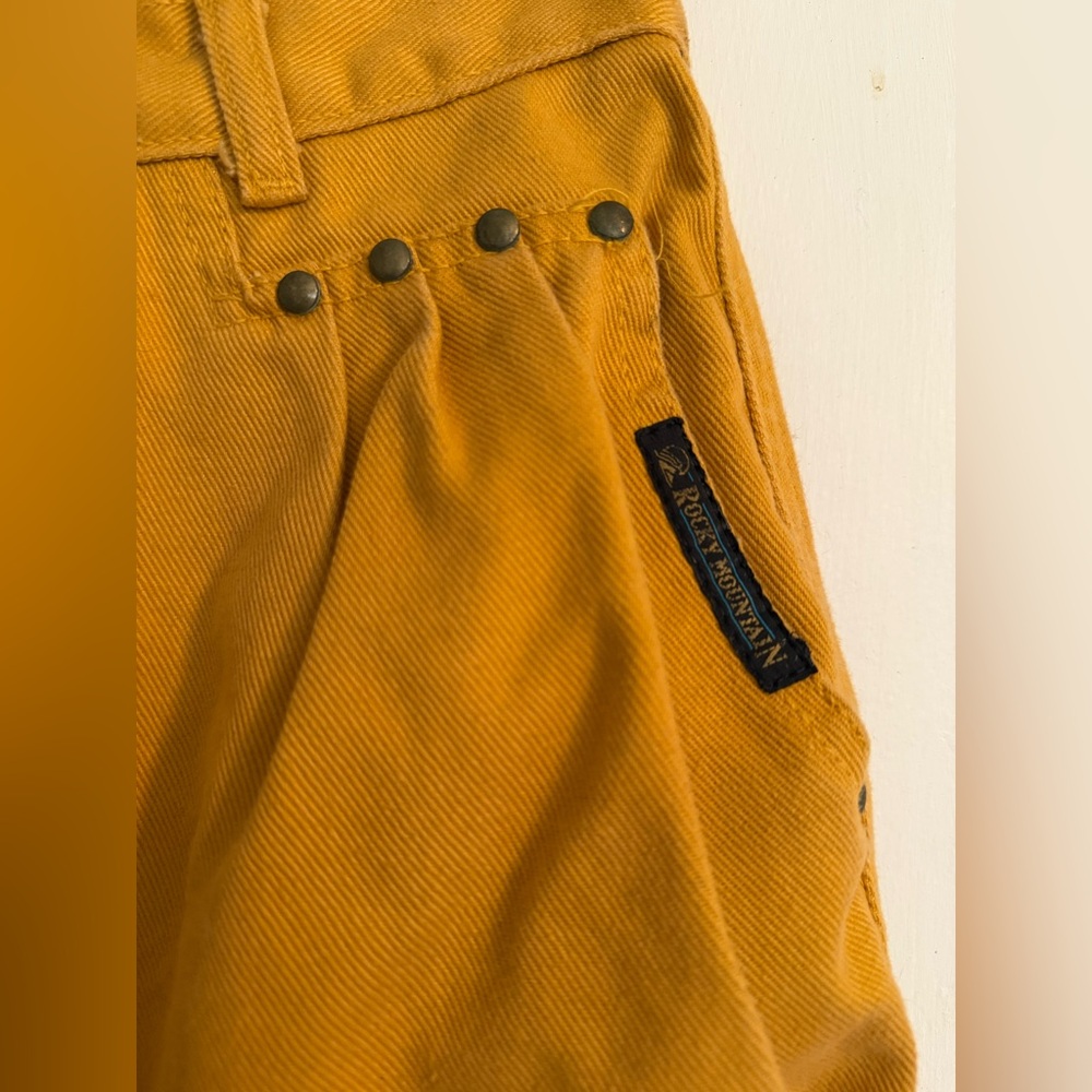 Vintage Rocky Mountain Jeans Mustard Yellow Size 29/9